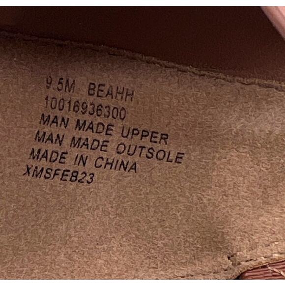 STYLE&CO 'BEAHH' STRAPPY DRESS SHOOTIES COGNAC BROWN SMOOTH WOMENS 9.5M NEW - Picture 9 of 11